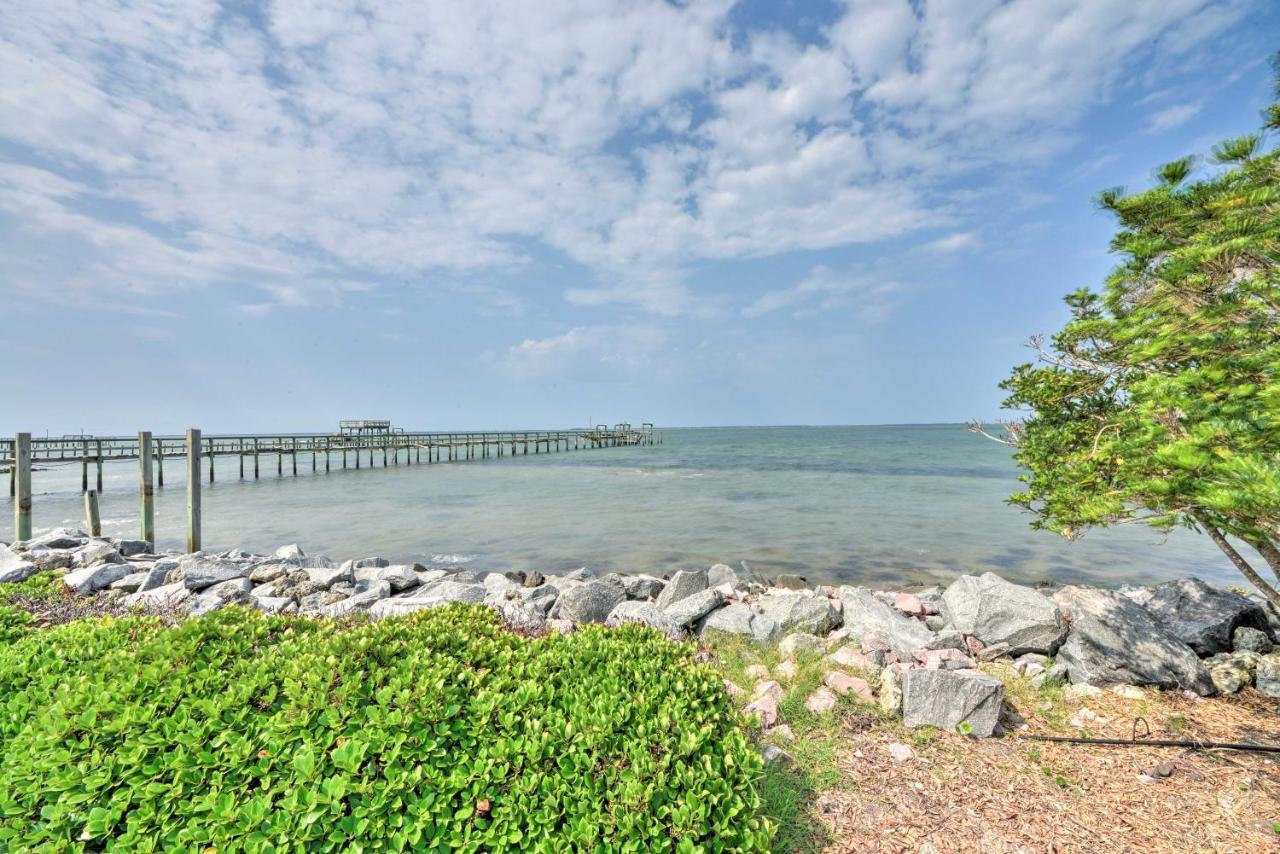 Waterfront Harkers Island Home Sunset View And Dock Eksteriør billede