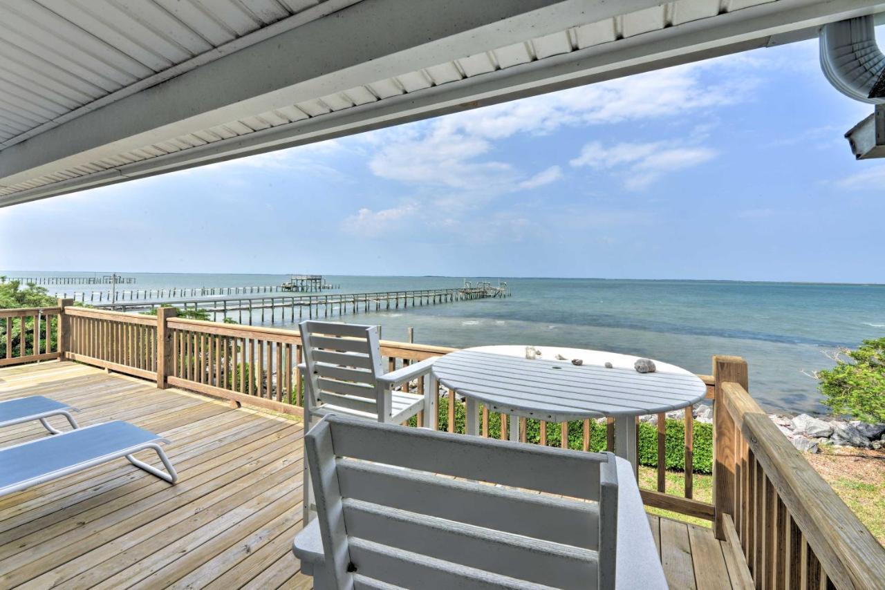 Waterfront Harkers Island Home Sunset View And Dock Eksteriør billede