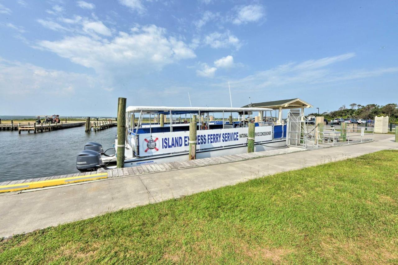 Waterfront Harkers Island Home Sunset View And Dock Eksteriør billede