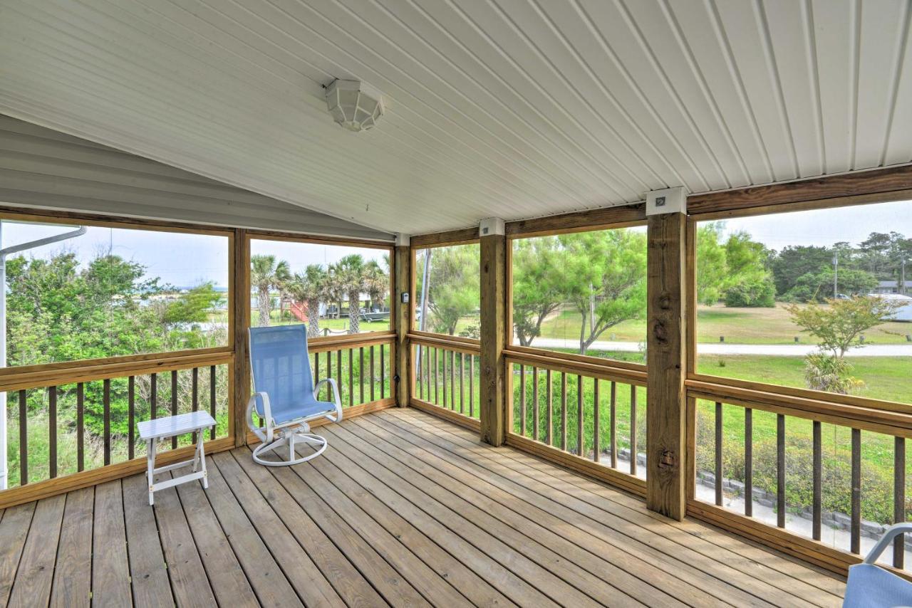 Waterfront Harkers Island Home Sunset View And Dock Eksteriør billede